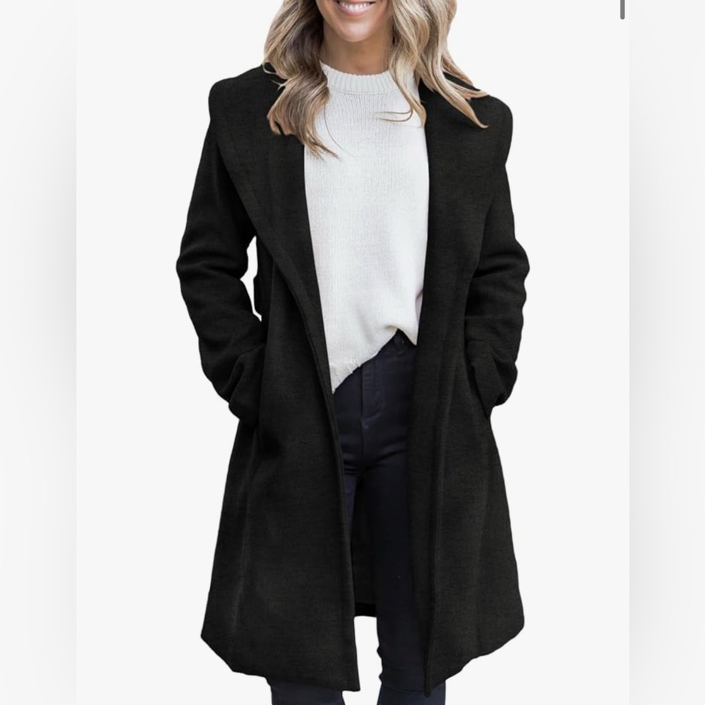 Stylish Black Overcoat